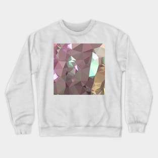 French Lilac Purple Abstract Low Polygon Background Crewneck Sweatshirt